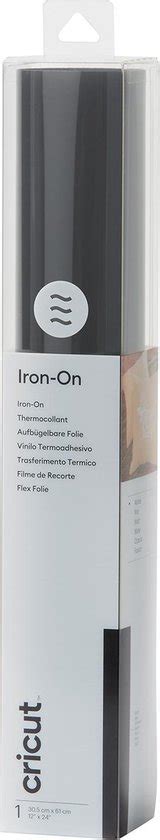 Cricut Everyday Iron-On 30x60cm (Black); Excellent results on the widest variety of materials and projects; Outlasts 50+ washes!*; Cuts beautifully and weeds easily